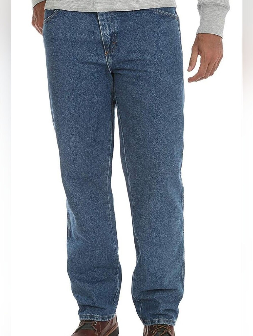 Rustler Relaxed Fit Jeans in Blue Denim